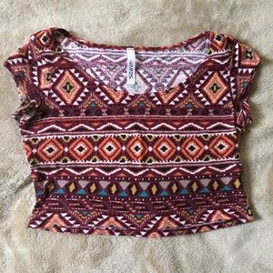 Aztec Crop Top